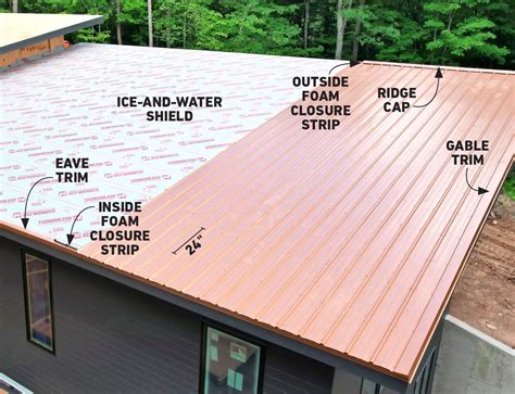 build your house with metal roof|correct way install metal roofing.